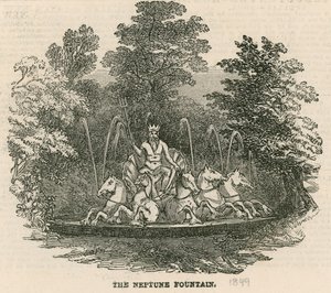 Vauxhall Gardens, London: A Neptun-kút alkotó: English School
