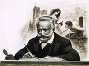 Victor Hugo írja a Notre Dame de Paris című regényét alkotó: English School