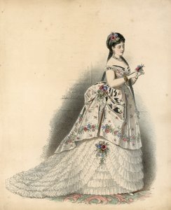 Viktoriánus divatlap (színes gravírozás) alkotó: English School