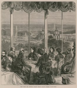 Kilátás a Crystal Palace Grand Saloon nyári ebédlőjéből alkotó: English School