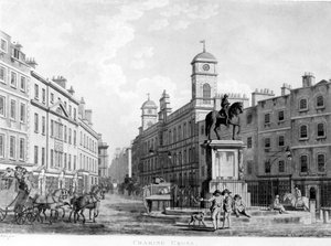 Kilátás Charing Crossban a Northumberland House felé, 1795 alkotó: English School