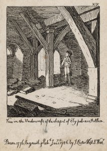 Kilátás az Ely-palota kápolnájának aluljárójában, Holbornban alkotó: English School