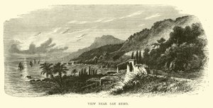 Kilátás San Remo közelében alkotó: English School