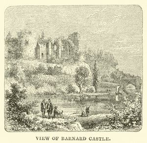 Kilátás a Barnard-kastélyra alkotó: English School