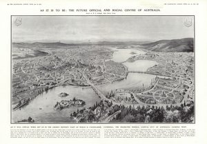 Canberra, Ausztrália tervezett szövetségi fővárosa, 1913 alkotó: English School