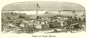 Kilátás a Fort Henryre alkotó: English School