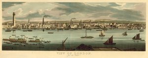 Kilátás Londonra az Adelphi felől alkotó: English School