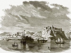 Kilátás Sallee-ra és Rabatra alkotó: English School