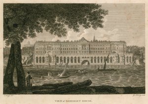 Kilátás a Somerset House-ra, The Strand, London alkotó: English School