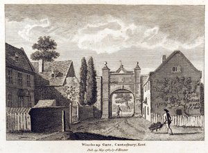 Kilátás a Wincheap-kapura, 1784 alkotó: English School