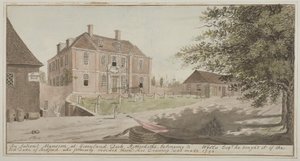 Kilátás egy ősi kastélyra a grönlandi dokknál Rotherhithe-ben, Bermondsey államban, 1796 (wc papíron) alkotó: English School