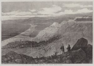 Kilátás a Chesil Bankra, a Portland Heights felől (metszet) alkotó: English School