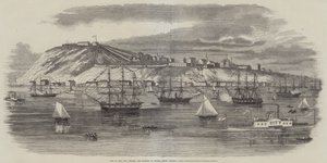 Quebec városának, citadellájának és kikötőjének látképe (Észak-Amerika) (metszet) alkotó: English School