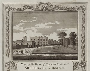 Kilátás Chandos hercegének székére alkotó: English School