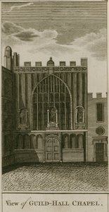 Kilátás a Guildhall-kápolnára, London alkotó: English School