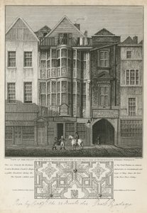 Kilátás Sir Paul Pindars házának elejére alkotó: English School