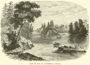 Kilátás a Szent Lőrinc-re, Kanada alkotó: English School