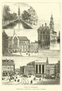 Kilátás Amszterdamban alkotó: English School