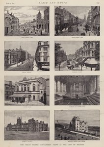 Belfast, Ulster, Írország kilátásai (litho) alkotó: English School