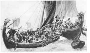 Viking hajók alkotó: English School