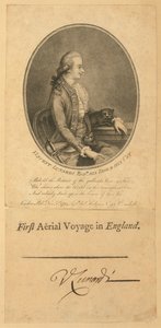 Vincent Lunardi, 1784 (csúcsmetszet) alkotó: English School