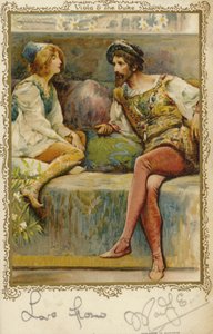 Viola és a herceg William Shakespeares darabjában, a Tizenkettedik éjszaka alkotó: English School