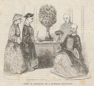 Ceremónia látogatása egy kiváló mandarinnál alkotó: English School