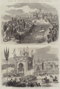 Napóleon császár látogatása Algériában (metszet) alkotó: English School