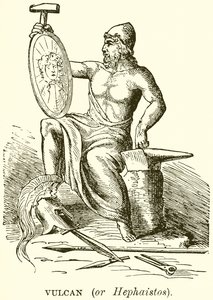 Vulkán (vagy Hephaistos) alkotó: English School