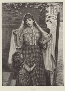 Várva a gondolierre (metszet) alkotó: English School