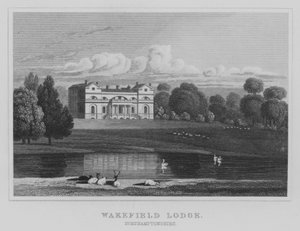 Wakefield Lodge, Northamptonshire (metszet) alkotó: English School