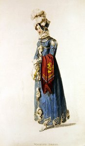 Sétálóruha, divattányér az Ackermann