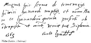 Walter Haddon, (reformátor) alkotó: English School