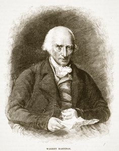 Warren Hastings, illusztráció a Cassells Illustrated History of Englandből (szépia fotó) alkotó: English School