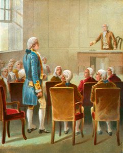 Washingtont választották a főparancsnoknak alkotó: English School