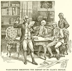 Washington megkapta a jelentést a St. Clair vereségéről alkotó: English School
