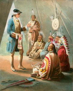 Washington első beszéde az indiánokhoz alkotó: English School