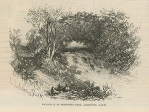 Vízesés a Tichborne Parkban alkotó: English School