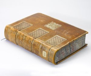 Waterloo-Medaille, ca. 1815 (Feder & Tinte auf Papier in einem ledergebundenen Band)