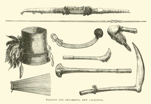 Fegyverek és dísztárgyak, Új-Kaledónia alkotó: English School