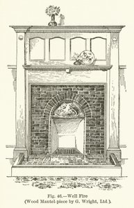 Well Fire, Wood Mantel-darab G Wrighttól