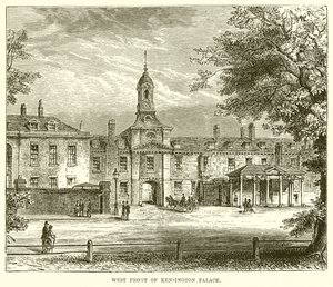 A Kensington-palota nyugati frontja alkotó: English School