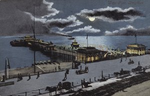 West Pier, Brighton, Sussex (színes litográfia) alkotó: English School
