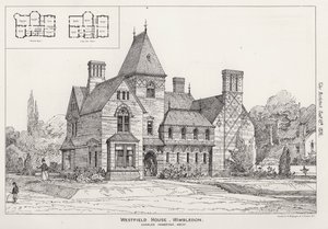 Westfield House, Wimbledon (metszet) alkotó: English School
