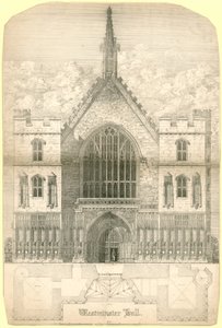 Westminster Hall, London, beleértve az épület alaprajzát alkotó: English School