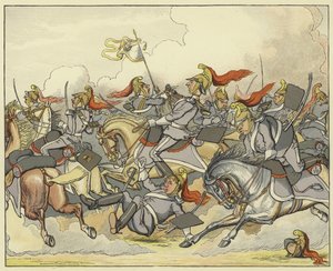 Ahol minden ló viseli a maga irányító gyeplőjét, és tetszése szerint irányíthatja útját Richard III, II. felvonás, 2. jelenet alkotó: English School
