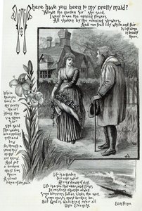 Hol járt az én csinos szobalányomnál, a Szabadidő órából, 1888-ból? alkotó: English School