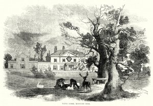 White Lodge, Richmond Park (metszet) alkotó: English School