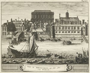 Whitehall, Westminster, London, Egyesült Királyság (metszet) alkotó: English School