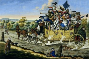 Pünkösdi ünnepek, kocsma. szerző: Carington Bowles (fl.1744-93), 1783 (színes vonalmetszet) alkotó: English School